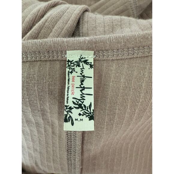 Free People Intimately Ribbed V-Neck Long Sleeve Top Size Small - Picture 8 of 8